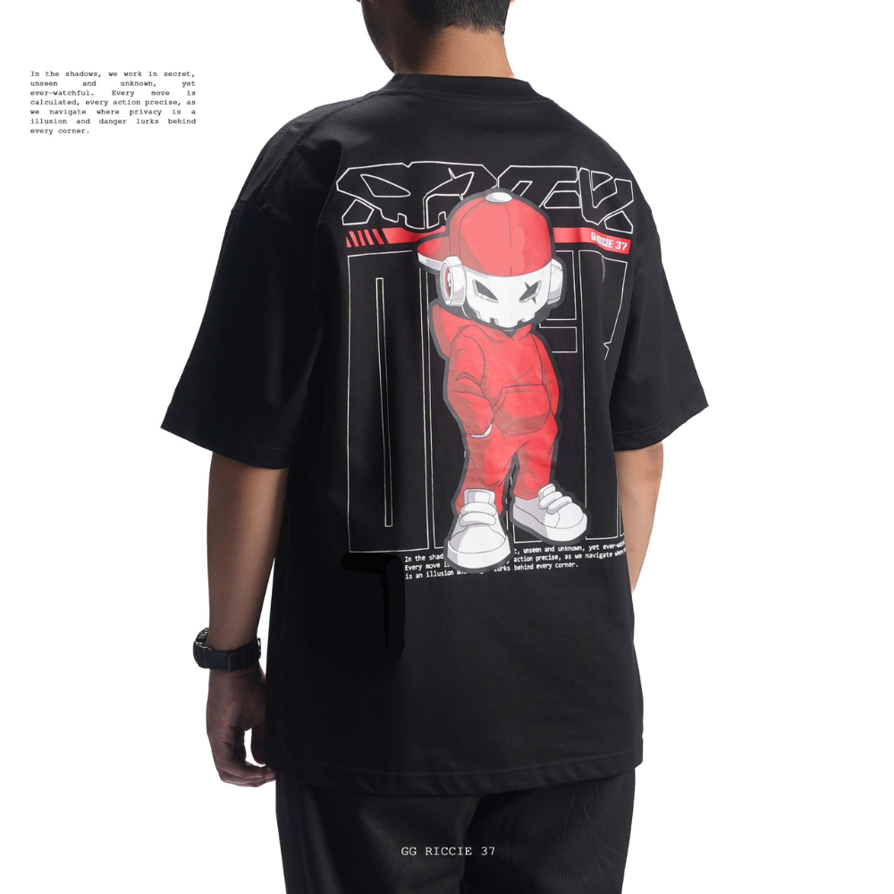 T-SHIRT GG RICCIE 37 BLACK