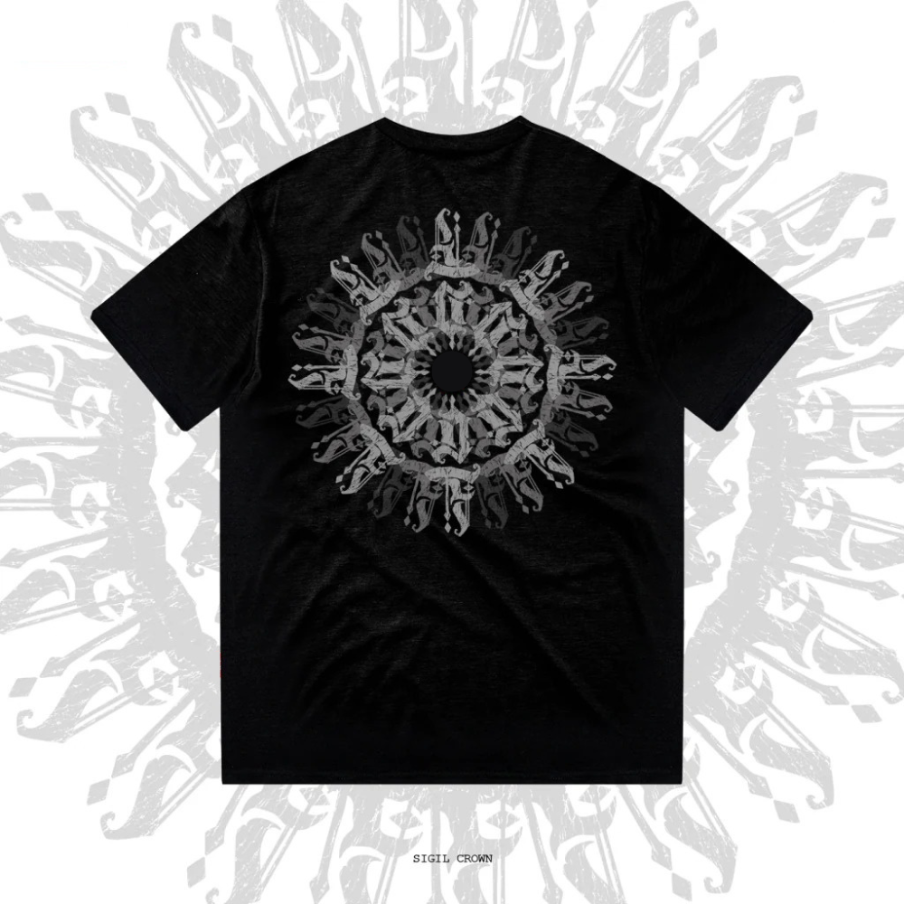 Sigil Crown Graphic T-Shirt - Black